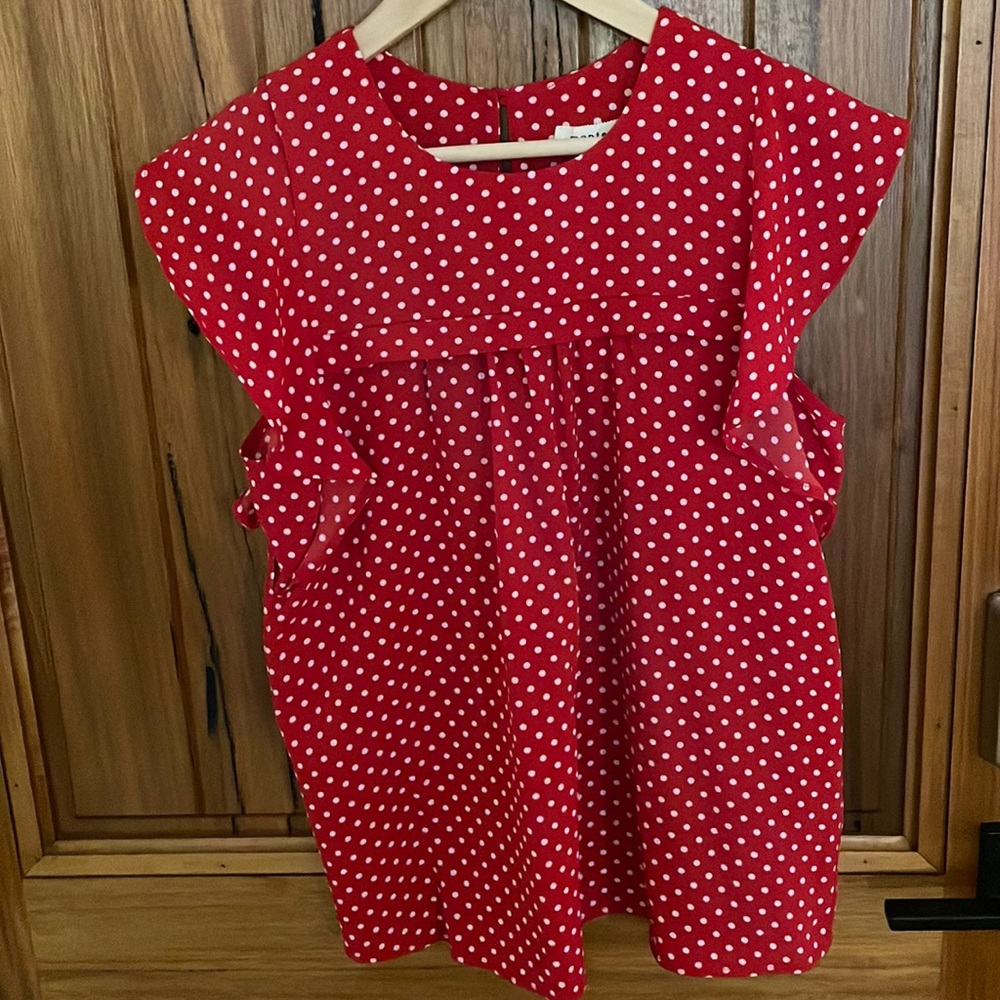 Polka dot blouse